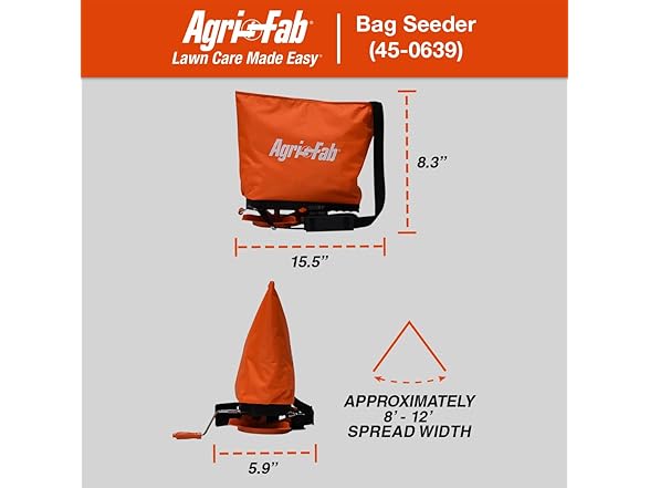 25 lb Handheld Bag Seeder Orange