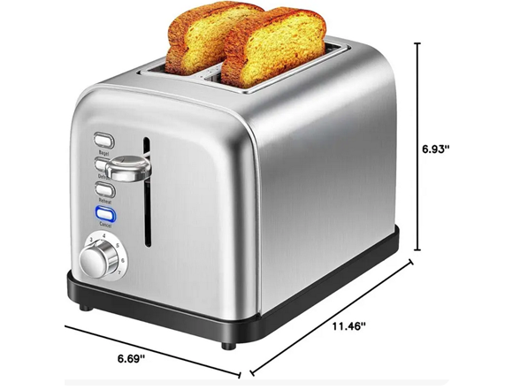 Cook N Repeat Extra-Wide 2-Slice Toaster