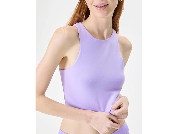 Florence By Mills Women (S) Side Crop Tank Top