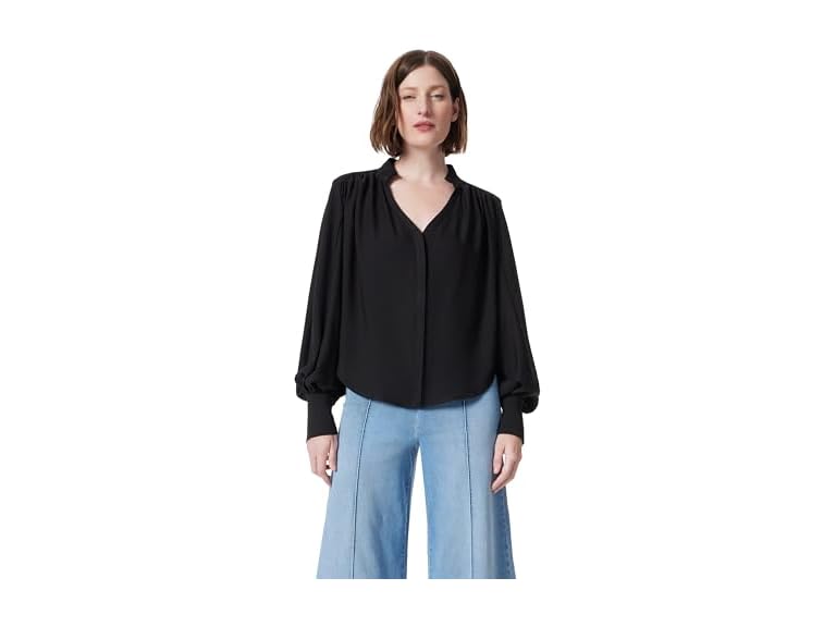 DEE OCLEPPO Women's Jane Long Sleeve Button Front Blouse Standard