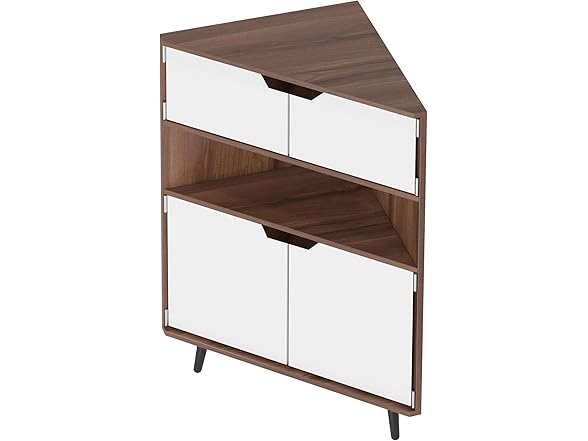SogesHome Wood Corner Cabinet