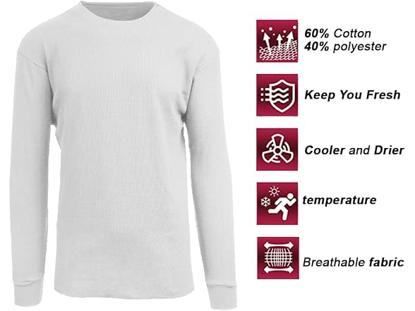 Mens Crew Neck Thermal Shirt