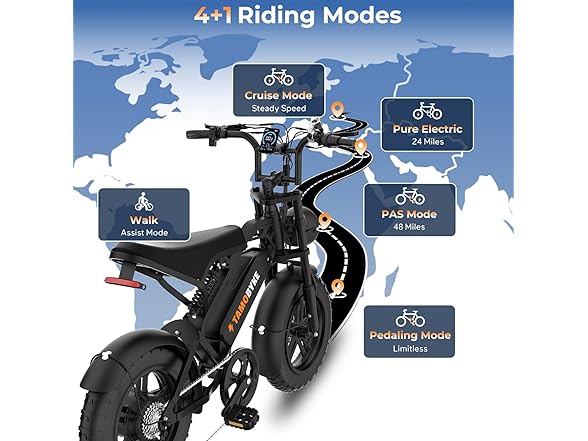 Tamobyke T16 E-Bike Teens Kids 7-Speed