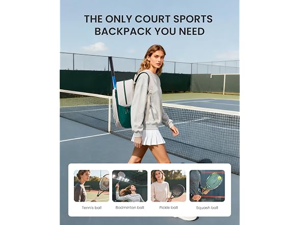 Sucipi Tennis Backpack, Holds 2 Rackets