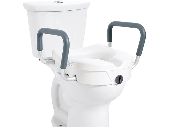 Raised Toilet Seat, 5" Height Raised, 350 lbs