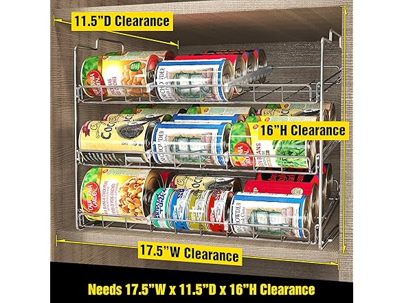 Deco Brothers Stackable Can Rack Organiz