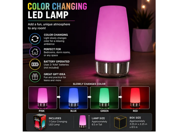 Color Changing RGB Touch Lamp – Multi-Color LED Mood Light
