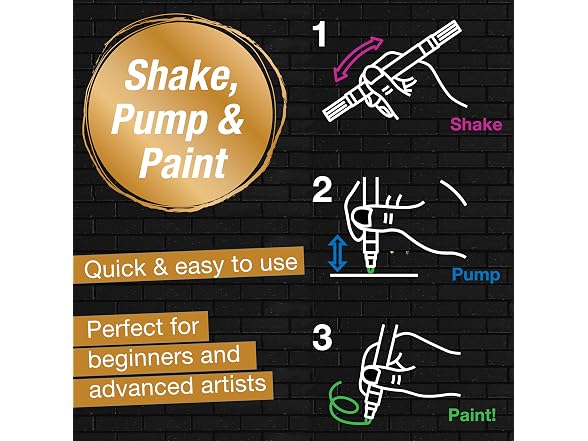 Faber-Castell Shake & Paint Markers: Metallic
