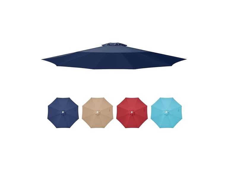 YSSOA 9' Patio Umbrella Replacement Canopy