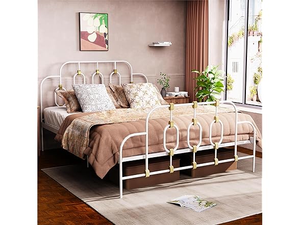 Dolonm Vintage Full Metal Bed Frame