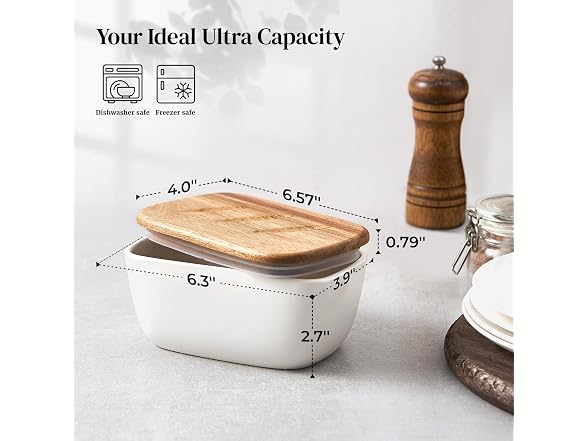 DOWAN 6.5" Large Butter Dish