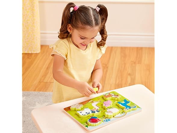 B. toys – Peek & Explore Wood Puzzles