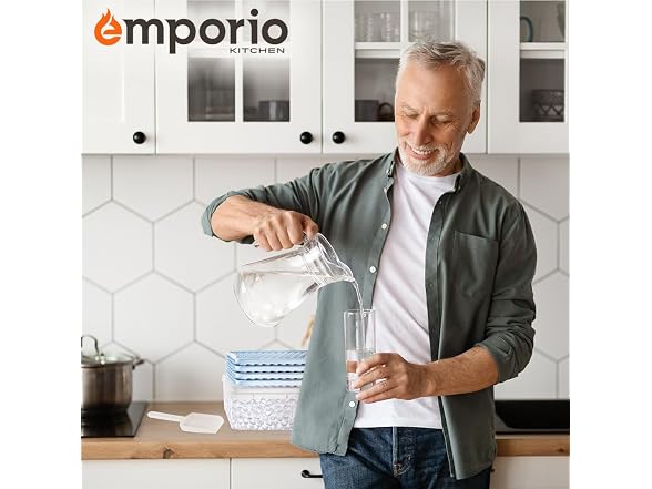 Emporio Kitchen Round Ice Cube Tray Set Pack of 2
