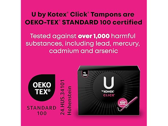 U by Kotex Click Compact Tampons, Super