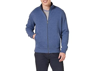 $11.99, Was $19.90, 39% Off! AE Mens Fleece ZipUp MockNeck Sweatshirt dealfomo