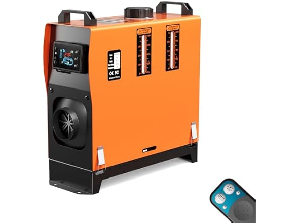 Ecojoy W0568 Diesel Heater 12V 8KW Orange Vertical