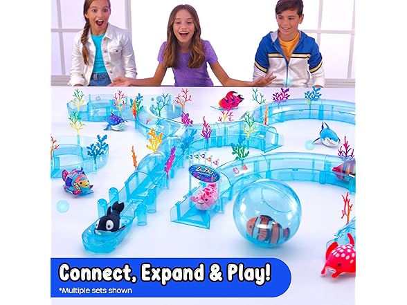 zhuzhu Aquarium Bubble Ball & Surf Board with Mandarin Fish