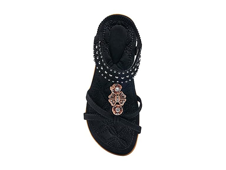 Women's Non Slip Jeweled Bohemian Flats