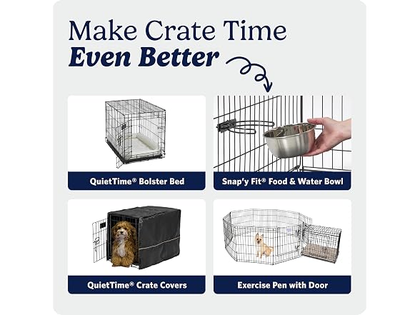 Midwest 18-Inch Double Door iCrate, for Tiny Breeds