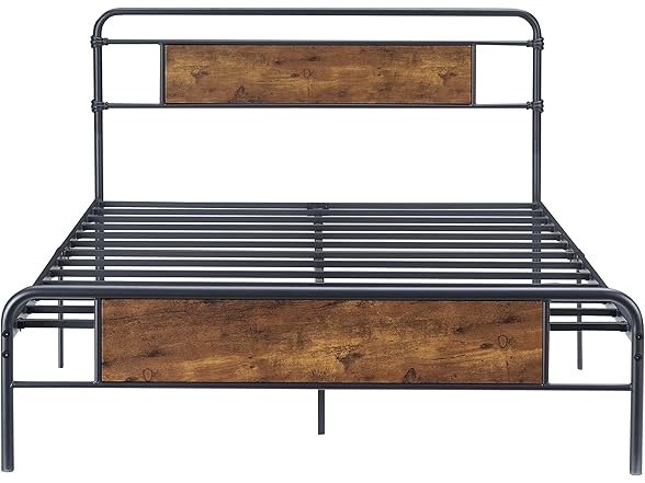 IDEALHOUSE Vintage 13" Full Bed Frame