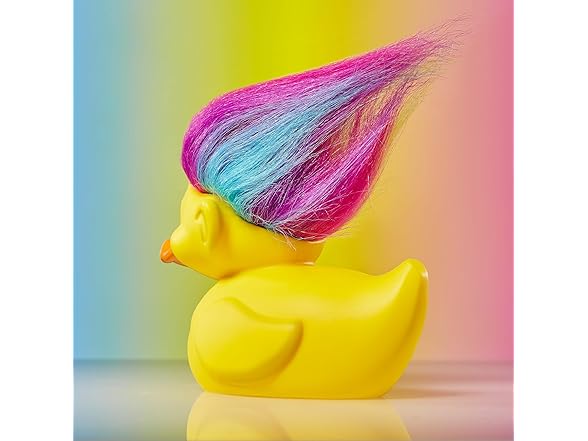 TUBBZ Boxed Edition Rainbow Troll Rubber Duck