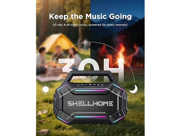 80W Bluetooth 6.0 Outdoor Speakers