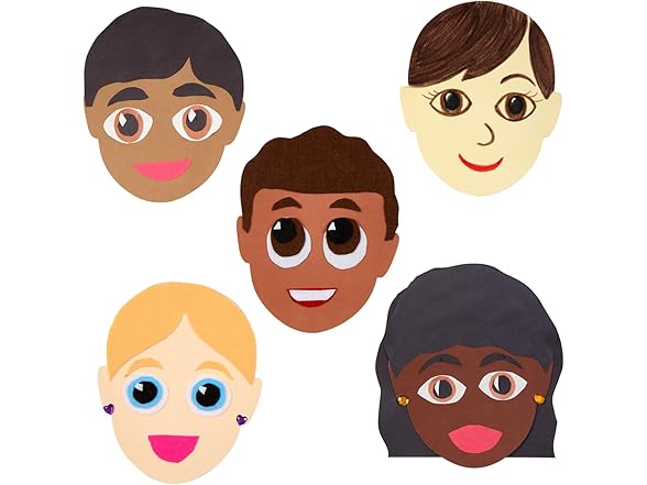 Colorations Colors Like Me Faces, Set of 24