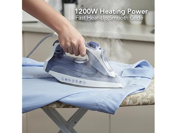 OVENTE OVENTE Steam Iron for Clothes, 1200W Lightweight Ste