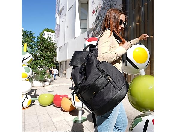 ELLE Eleganza Backpack W/ Trolley Holder