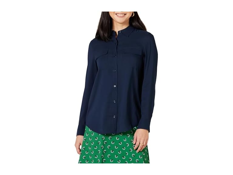 Amazon Essentials Women Relaxed-fit Pocket Shirt - Gallery 5