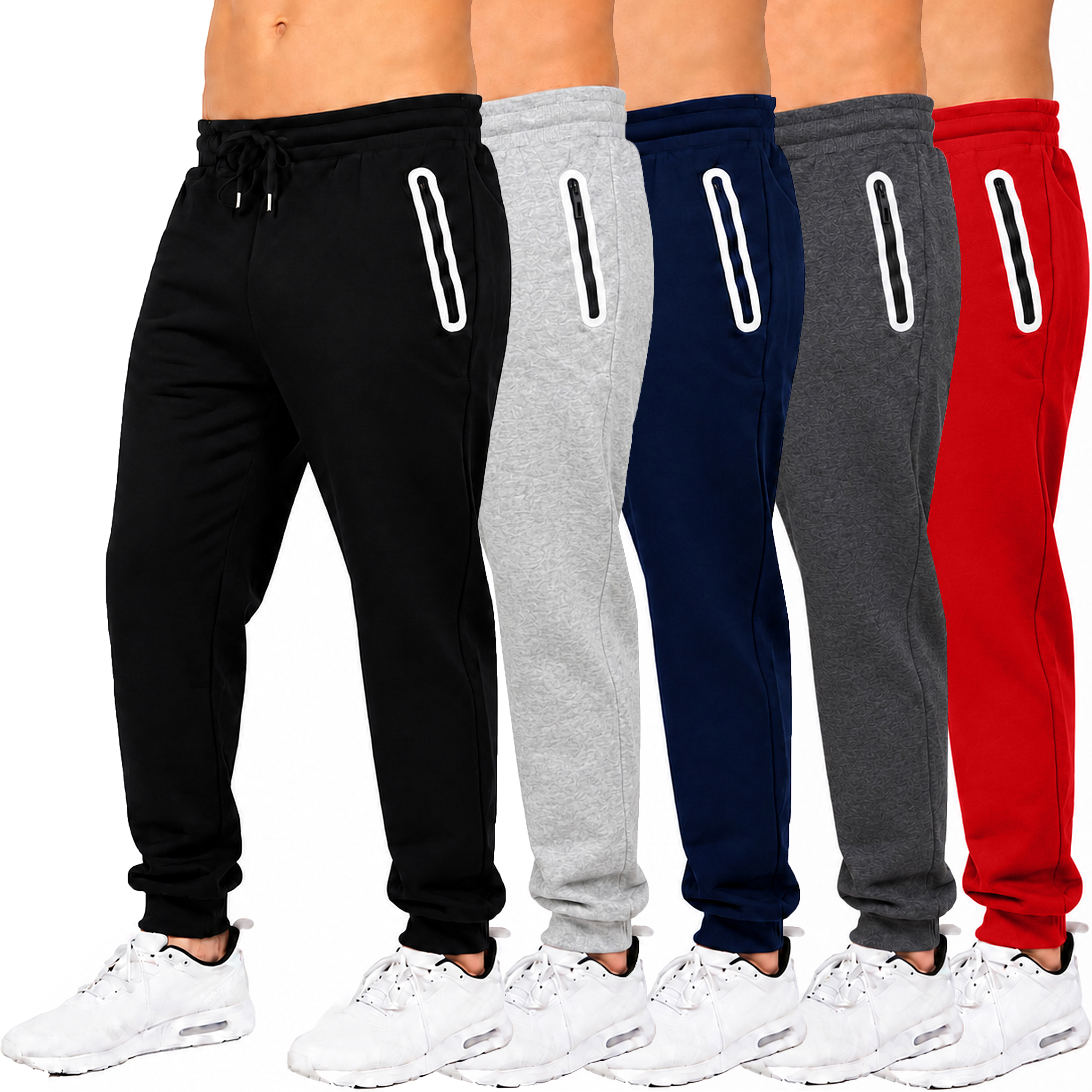 3Pk Mens Fleece Lined Jogger - Gallery 14