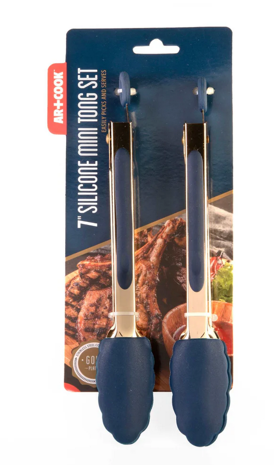 Art+Cook CW5343 2PC MINI TONGS SET Blue - Gallery 2