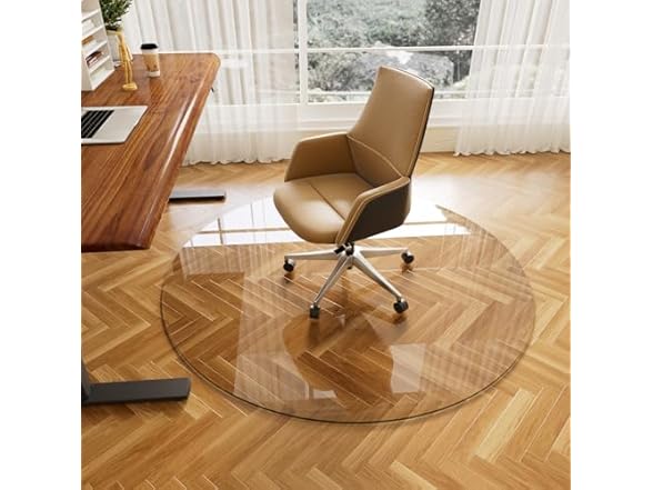 ZENOMIRRIS Tempered Glass Desk Mat