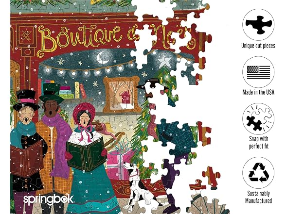 Springbok Boutique de Noel 500 Piece Jigsaw Puzzle