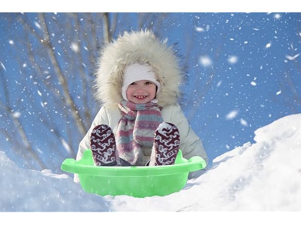Superio Toboggan Snow Sled for Kids and Adults, 46"(Green), 12 PK