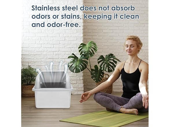 Suzzipaws Stainless Steel Litter Box