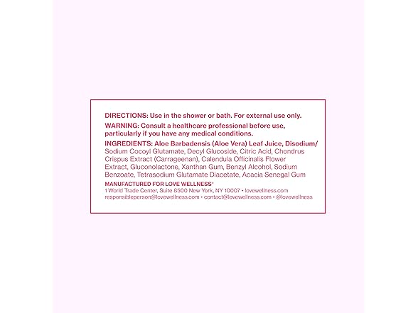 Love Wellness pH Cleanser Feminine 10oz