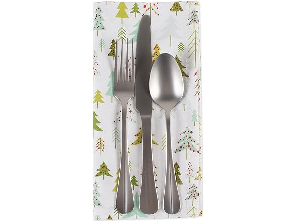 DII Holiday Cloth Square Napkin Set 6Ct VARIES