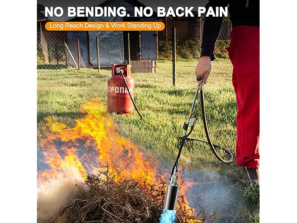 Athnevy FA0601 Propane Torch Kit Heavy Duty Weed Burn