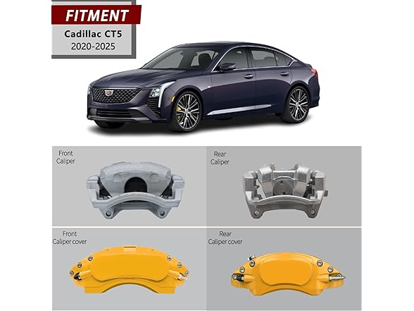 AOOA Caliper Covers Disc Brake Yellow 