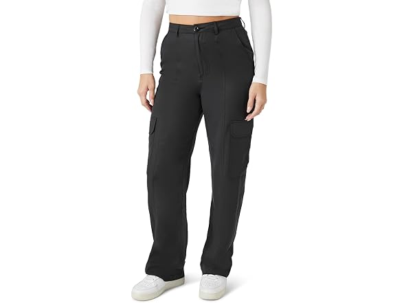 Forever 21 (M) High-Rise Wide-Leg Cargo Pants