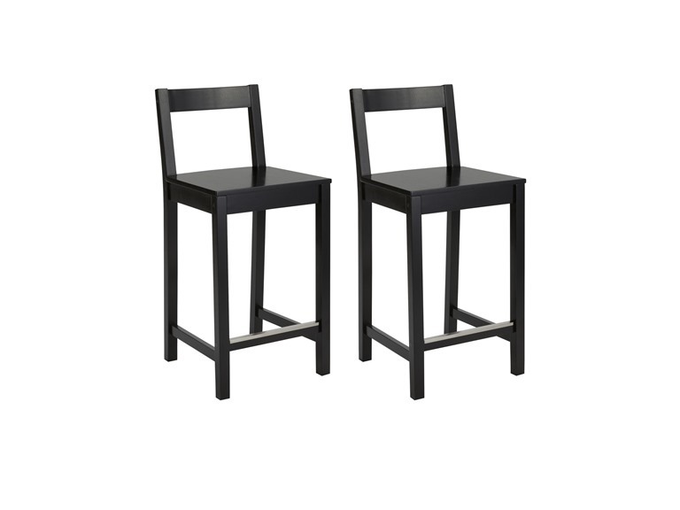 Amazon Basics 24 Bar Stool 2Pk Black