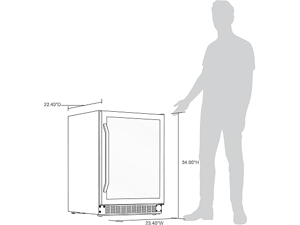 Newair Beverage Fridge - 162 Cans/54 Bottles