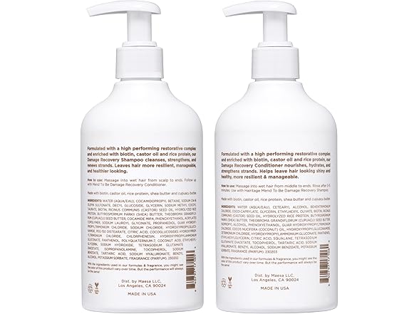 Hairitage Biotin Damage Repair Shampoo and Conditioner Set