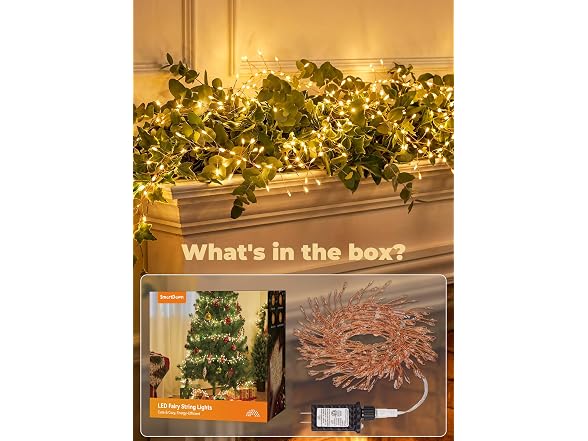 SmartDawn Fairy Lights Plug in 10FT
