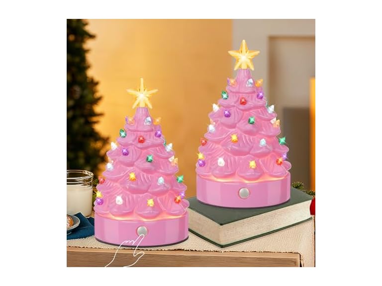 Brightever CDSDS-001PK-2 2-Pack Christmas Tree Night Li