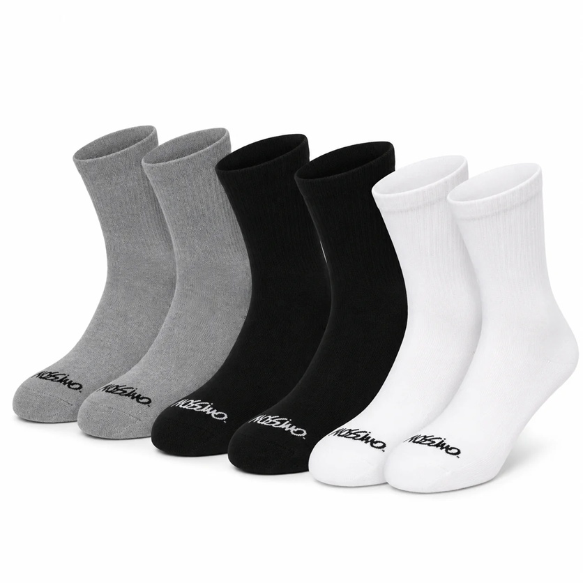 Mossimo Mens Crew Socks 6-Pair Pack - Gallery 6
