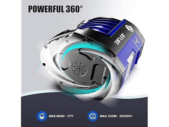 JEFLIKE Automatic Submersible Water Pump