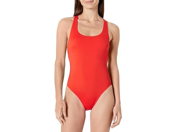 Amazon Essentials Women Criss-cross Back Swimsuit