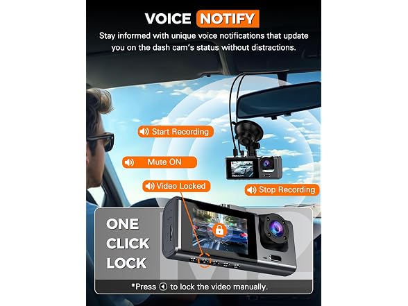 galphi 2.5K 3 Channel Dash Cam WiFi
